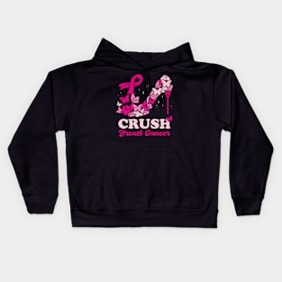 Crush Breast Cancer Awareness Kids Hoodie